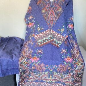 Vibrant Long Sleeve Floral Dress